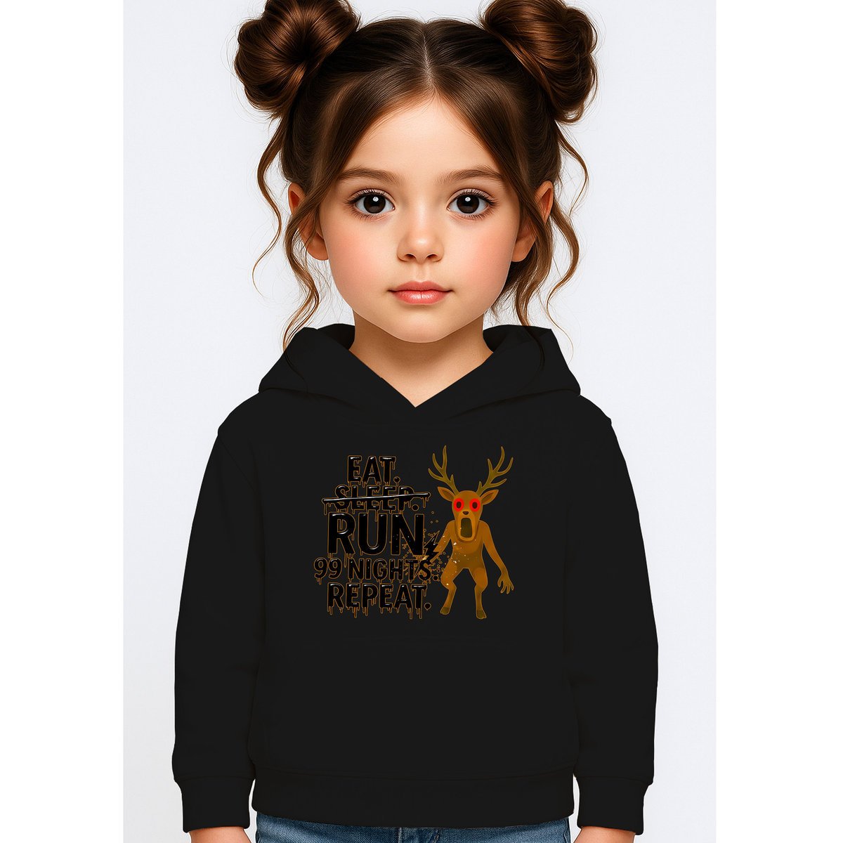BLUZA DZIECIĘCA Z KAPTUREM 99 NOCY W LESIE ROBLOX 110-116 PREZENT