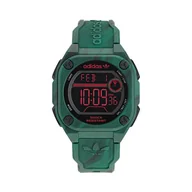 Zegarki męskie - Zegarek adidas Originals City Tech Two GRFX AOST23573 Zielony - miniaturka - grafika 1