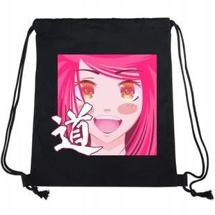 WOREK PLECAK Bawełna do Szkoły Anime Różowe Wzory - Plecaki szkolne i tornistry - miniaturka - grafika 1
