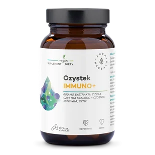 Czystek Immuno+, kapsułki 60 szt. - Przeziębienie i grypa - miniaturka - grafika 1