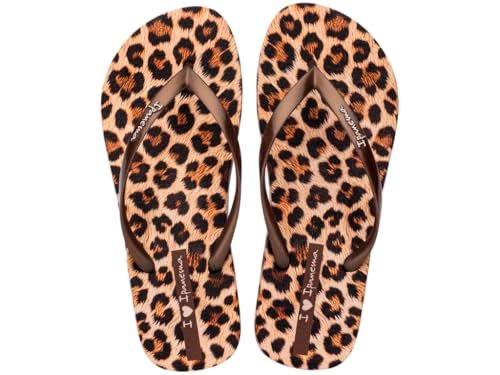 IPANEMA Animal Print VII Fem, Japonki damskie, Beżowe, 40 EU