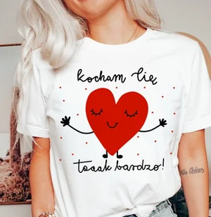 KOSZULKA DLA DZIEWCZYNY NA WALENTYNKI KOCHAM CIĘ - Koszulki i topy damskie KOSZULKA DLA DZIEWCZYNY NA WALENTYNKI KOCHAM CIĘ - Koszulki i topy damskie - miniaturka - grafika 1