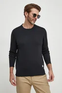 Swetry męskie - Pepe Jeans sweter bawełniany kolor czarny lekki - miniaturka - grafika 1