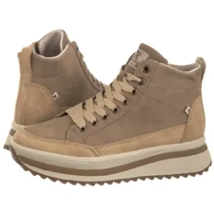 Botki Beżowe W3871-60 Beige (RI312-a) Rieker - Botki damskie - miniaturka - grafika 1