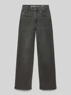 Spodnie i spodenki dla dziewczynek - Jeansy o kroju straight fit z 5 kieszeniami model ‘Ilvy’ - miniaturka - grafika 1