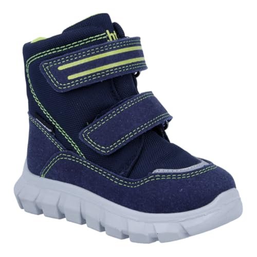 Richter Buty dziecięce dla chłopców Snow Mini kozaki, atlantic/neon lime, 20 EU