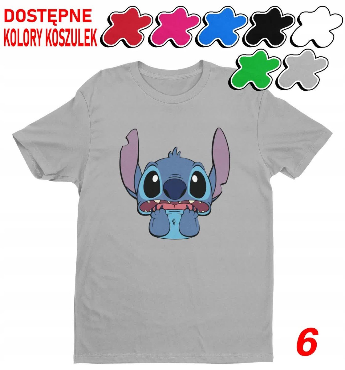 Koszulka Dziecięca Z Nadrukiem Dla Fana Stich Angel Słodziak -L 146-152