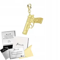 Bransoletki - Charms Złoty PISTOLET Karabińczyk SREBRO 925 Prezent DEDYKACJA GRATIS - miniaturka - grafika 1
