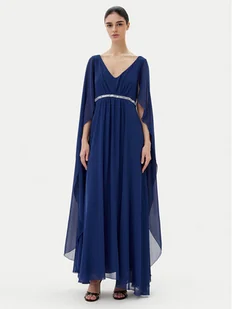 Rinascimento Sukienka wieczorowa CFC0123079003 Granatowy Regular Fit - Sukienki - miniaturka - grafika 1