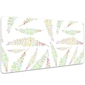 Podkładki na biurko - Ochronna mata na biurko Liście Akwarele 100x50 cm, Dywanomat - miniaturka - grafika 1