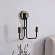 Lampy ścienne - Lindby Elanova kinkiet z żelaza, brąz armatni - miniaturka - grafika 1