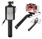 Selfie stick - Uchwyt Do Zdjęć Kijek Selfie Stick Przewód Jack - miniaturka - grafika 1