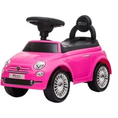 Chodziki - Jeździk Pchacz Chodzik Fiat 500 Corallo Różowy - miniaturka - grafika 1