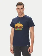 Koszulki męskie - Etnies T-Shirt Burger 4130004128 Granatowy Regular Fit - miniaturka - grafika 1