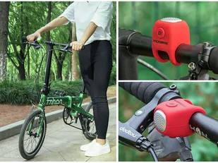 Dzwonek elektryczny na rower na kierownicę RockBros CB1709 Czerwony - Pozostałe akcesoria do telefonów - miniaturka - grafika 4