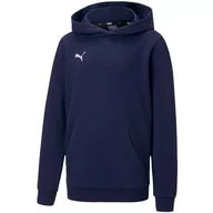 Odzież sportowa dziecięca - Bluza dla dzieci Puma teamGOAL 23 Casuals Hoody Jr granatowa - miniaturka - grafika 1