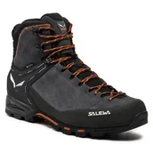Buty trekkingowe męskie - Trekkingi Salewa Mtn Trainer Classic Mid Gtx M 61426 Szary - miniaturka - grafika 1