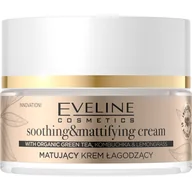 Kremy do twarzy - Eveline cosmetics Organic Gold Matujący Krem Łagodzący 50ml EVEL-0225 - miniaturka - grafika 1