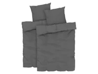 Pościel - LIVARNO home Pościel z mikrofibry satynowej, 140 x 200 cm (Ciemnoszary) - miniaturka - grafika 1