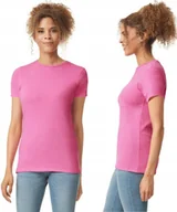 Koszulki i topy damskie - T-shirt Koszulka Damska Bawełna SOFTSTYLE Gildan GIL64000 RÓŻ Azalea L - miniaturka - grafika 1