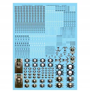 Warhammer 40000 Death Guard Legion Transfer Sheet Horus Heresy - Gry planszowe - miniaturka - grafika 1