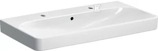 Umywalka Smyle Square B90 cm, H16.5 cm, T48 cm, z przelewem, z dwoma otworami na baterię - Umywalki - miniaturka - grafika 1