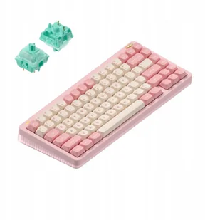 Nuphy - Halo75 v2 Wireless Mechanical Keyboard - Bezprzewodowa Klawiatura Mechaniczna Sakura Fizz Mint - Klawiatury - miniaturka - grafika 1