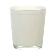 Donice - Osłonka szklana CYNTIA 13 cm krem - miniaturka - grafika 1