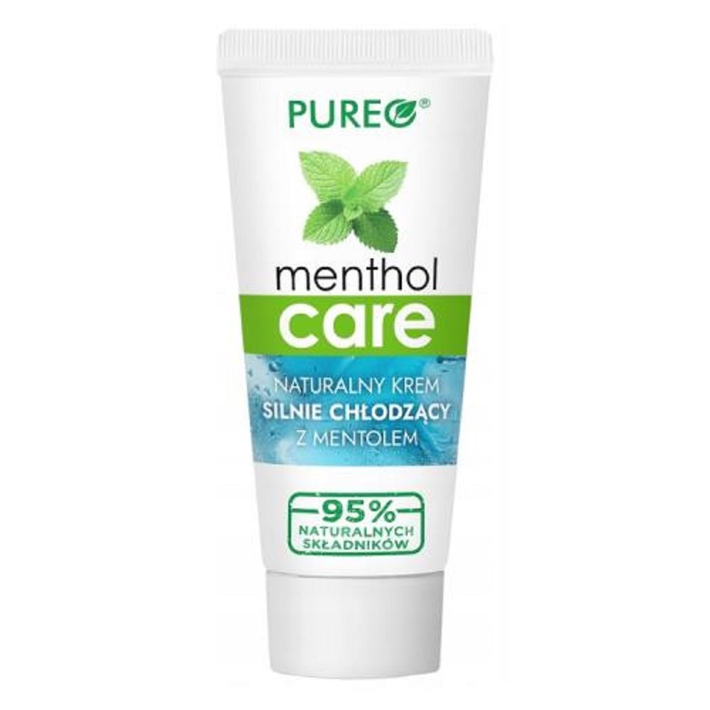 Pureo Mentholcare Naturalny Krem Silnie Chłodzący z Mentolem, 100 g