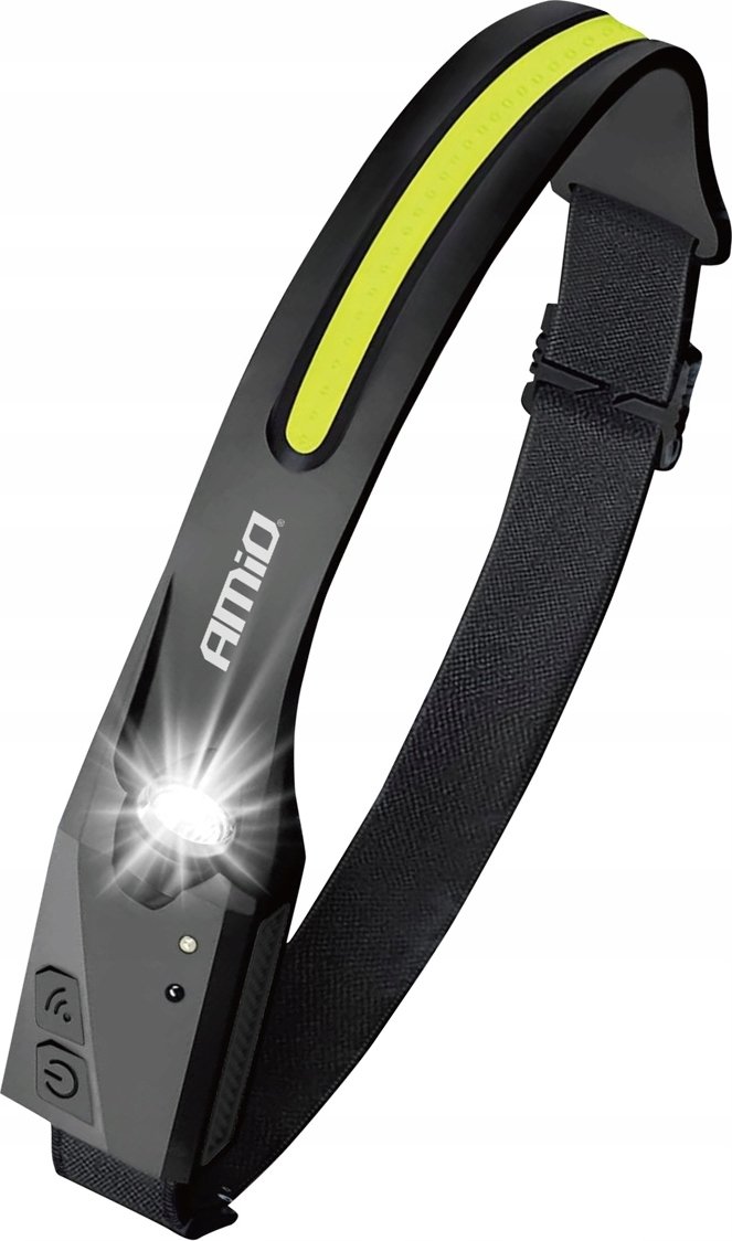 Innowacyjna Latarka Czołowa Led Cob Z Czujnikiem Ruchu + Kabel