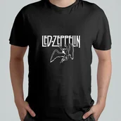 Koszulki męskie - Koszulka Z Nadrukiem T-shirt Męski Led Zeppelin hard Rock r. L #9 - miniaturka - grafika 1