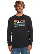 Koszulki męskie - Quiksilver Podstawowa koszulka męska czarna S - miniaturka - grafika 1