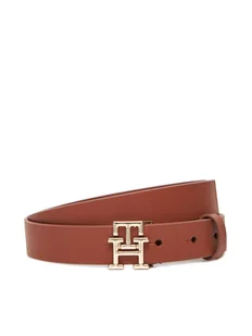 Tommy Hilfiger Pasek Damski Th Modern AW0AW17496 Brązowy - Paski - miniaturka - grafika 1