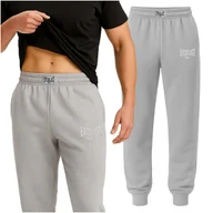 Spodnie męskie - EVERLAST Spodnie Męskie Dresowe Bawełna Dresy Sportowe Logo Rozmiar L - miniaturka - grafika 1