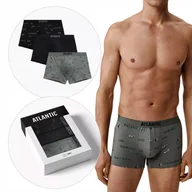 Majtki męskie - BOKSERKI MĘSKIE sportowe dopasowane 3MH-223 wygodne Atlantic *XL - miniaturka - grafika 1