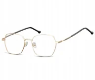 Okulary korekcyjne, oprawki, szkła - Oprawki korekcyjne kwadratowe zerówki damskie - miniaturka - grafika 1