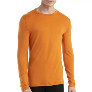 Koszulki sportowe męskie - Koszulka Icebreaker Merino 260 Tech Long Sleeve Crewe Thermal Top 1043718651 - pomarańczowa - grafika 1