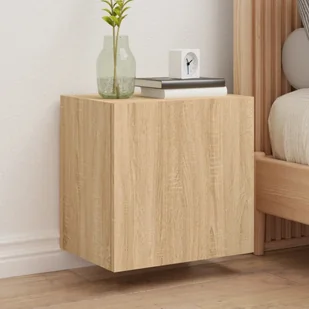 vidaXL Ścienna szafka TV, dąb sonoma, 40,5x30x40 cm - Szafki RTV - miniaturka - grafika 1