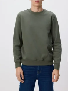 Reserved - Gładka bluza z bawełną - jasny zielony - Bluzy męskie - miniaturka - grafika 1