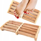 Masażery - Drewniany Masażer Poprawiający Krążenie do Ciała Stóp Nóg Roller Ręczny - miniaturka - grafika 1