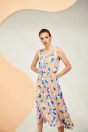 Sukienki - Wiskozowa sukienka midi-XS - miniaturka - grafika 1