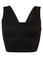 Biustonosze - sloggi - Top damski z wypełnieniem ZERO Feel Flow, czarny - miniaturka - grafika 1