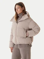 Kurtki damskie - Bomboogie Kurtka puchowa Riga JW8139TGLP5 Beżowy Regular Fit - miniaturka - grafika 1