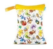 Torby i organizery dla mam - Torba Na Basen Worek Wodoodporny Na Pieluszki Wielorazowe Do Przechowywania Pieluch Pul Średni 30X40 Cm 2 Kieszonki Owady - miniaturka - grafika 1