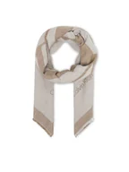 Apaszki i szaliki damskie - Calvin Klein Chusta Calvin Chambray Square Scarf LV04F8085G Beżowy - miniaturka - grafika 1