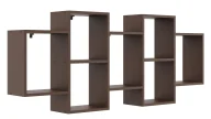 Półki do salonu - Minimalistyczna Półka Ścienna Wenge G2-T19 - miniaturka - grafika 1