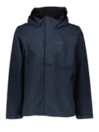 Kurtki i kamizelki sportowe męskie - Jack Wolfskin Kurtka funkcyjna "Silver Fjord" w kolorze granatowym - miniaturka - grafika 1