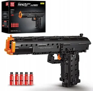 Pistolet Zestaw Klocki Konstrukcyjne Mould King 14004 Technic Desert Eagle - Klocki - miniaturka - grafika 1