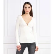 Bluzki damskie - GUESS Bluzka NICOLE | Slim Fit - miniaturka - grafika 1