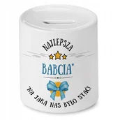 Skarbonki - Skarbonka Dla Babci Idealny na Imieniny Prezent z Nadrukiem ze Zdjęciem - miniaturka - grafika 1
